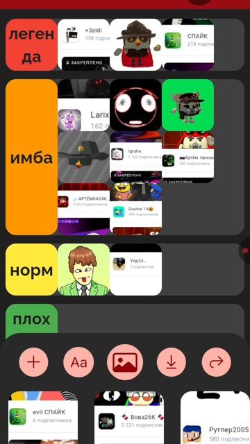 оцениваю рутуберов по тир листу 2 часть