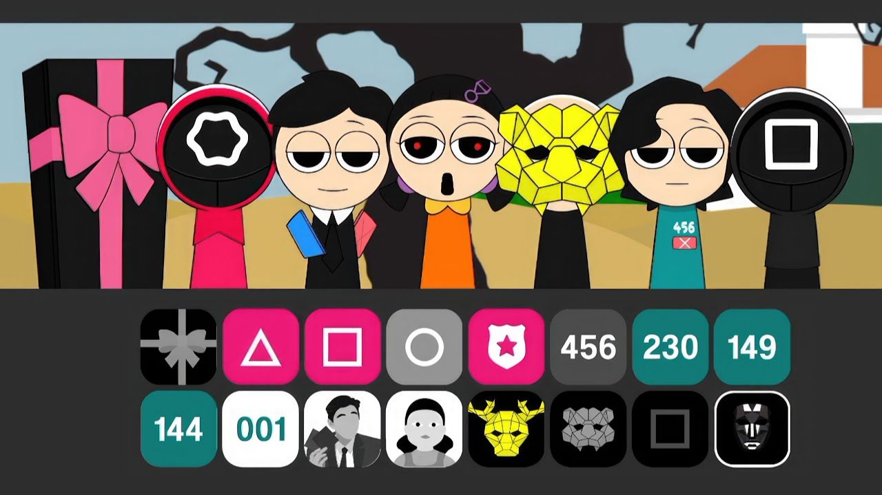 Incredibox Sprunki - Игра про кальмаров (обычный ужас)