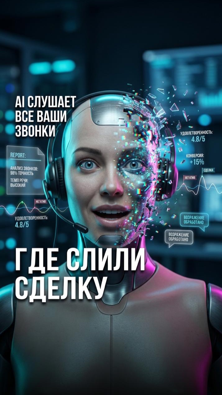 AI слушает 100% звонков твоих менеджеров 😤