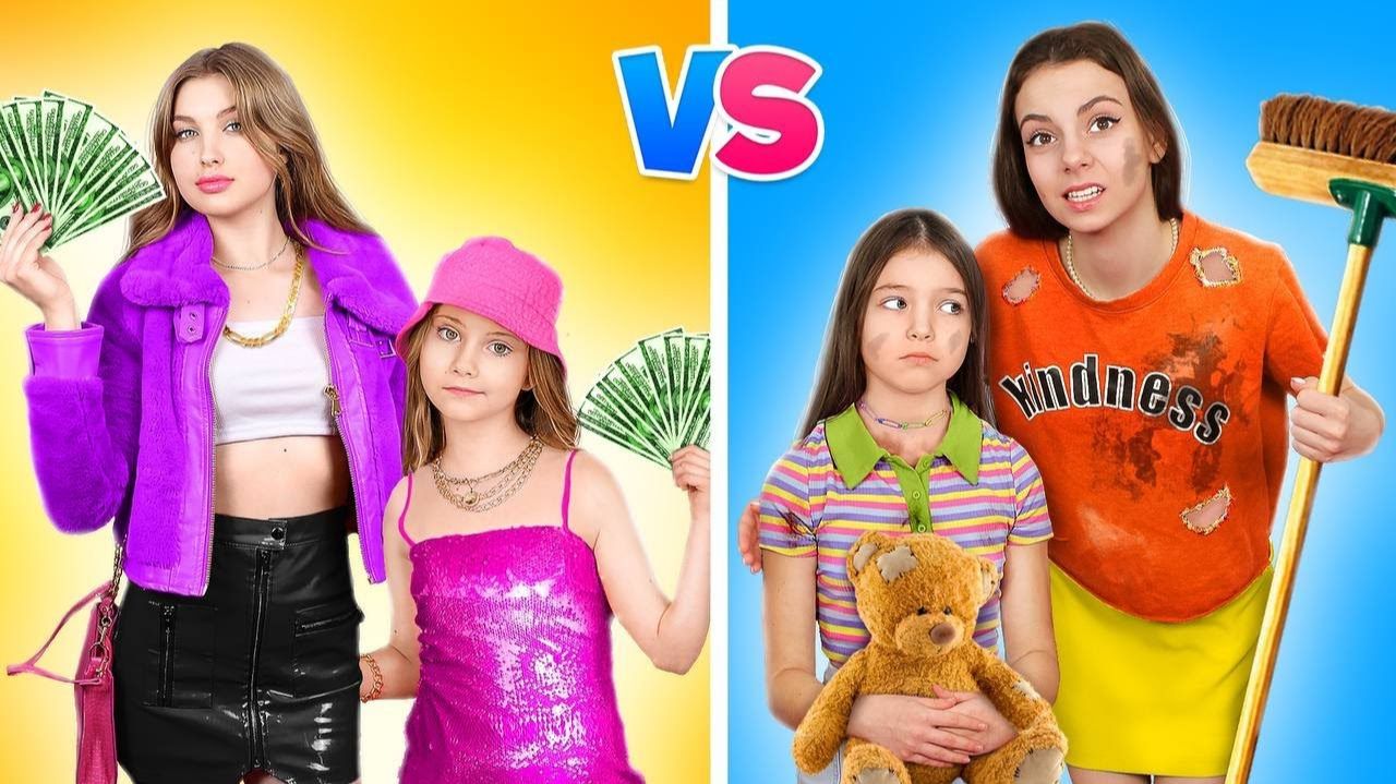 Бедная Мама Vs Богатая Мама # Жизнь Подростка из Богатой и Нищей Семьи