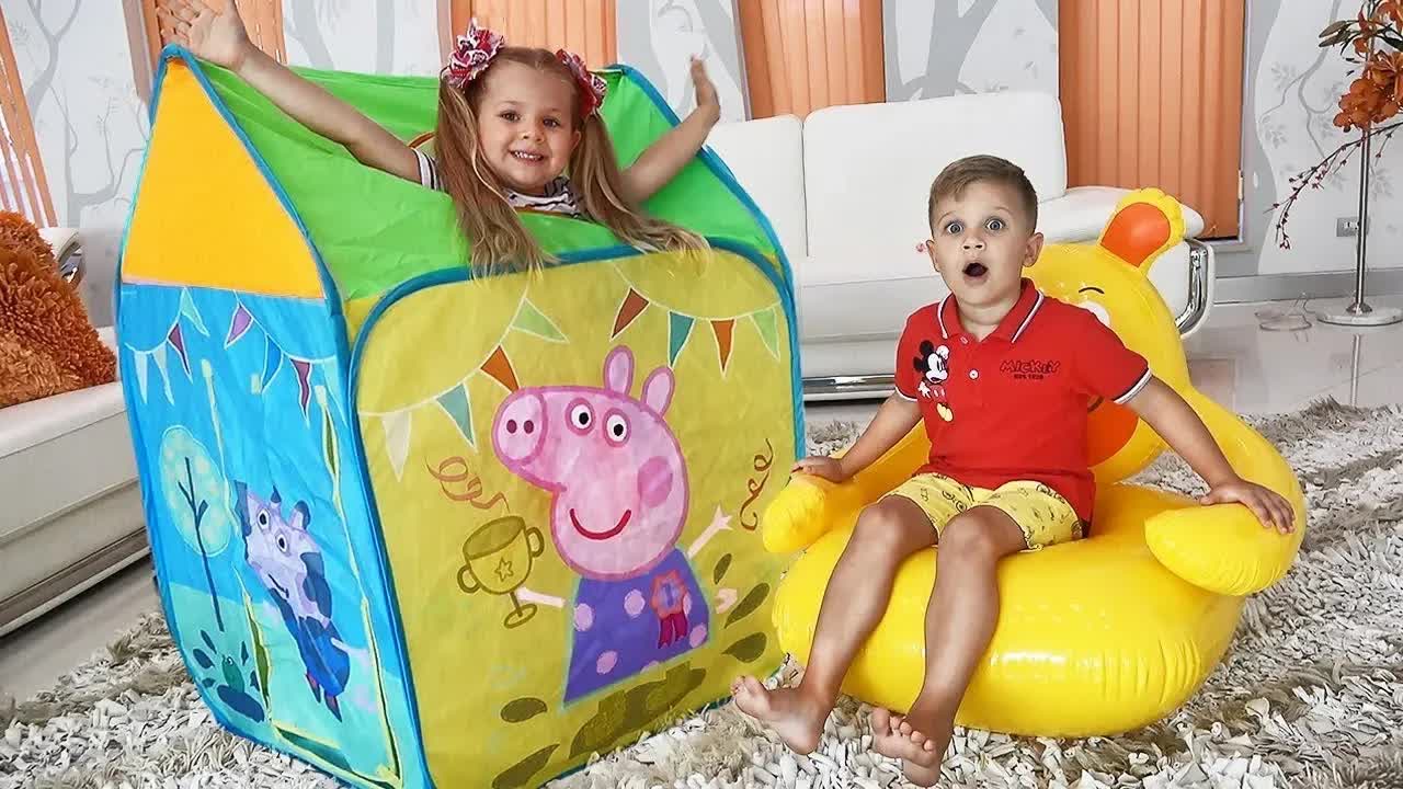 Диана и волшебный игровой домик с подарками