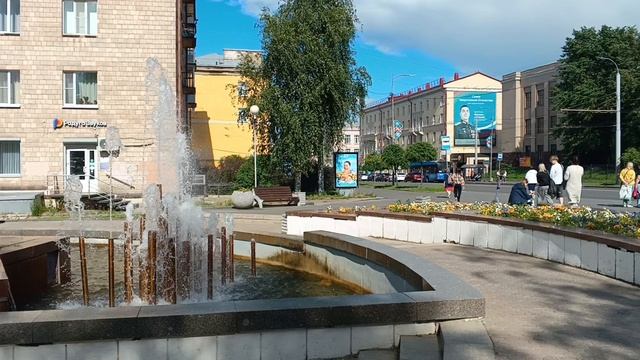 пр. Ленина, фонтан. Петрозаводск