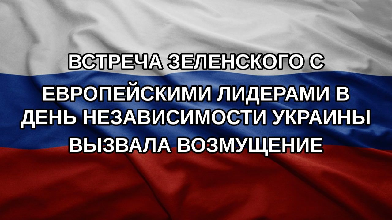 Встреча Зеленского с европейскими лидерами в День независимости Украины вызвала возмущение