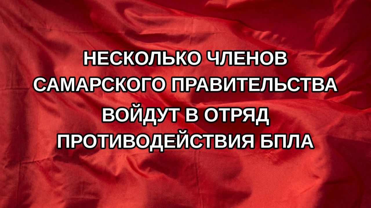 Несколько членов самарского правительства войдут в отряд противодействия БПЛА