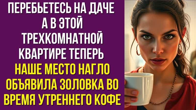 Перебьетесь на даче А в этой трехкомнатной квартире теперь наше место нагло объявила золовка