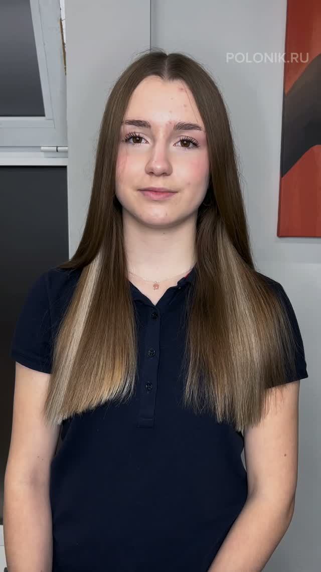 Наращивание светлый прядей