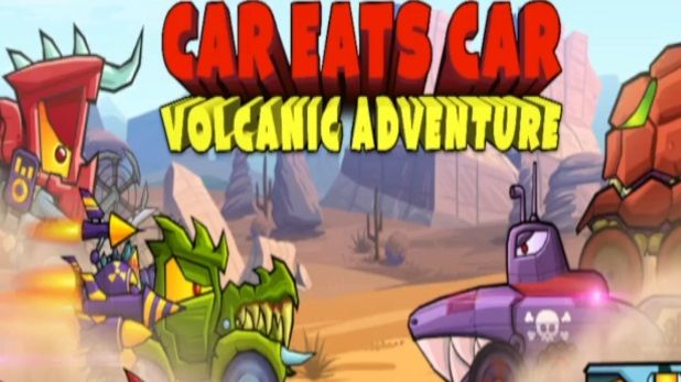 МАШИНКИ В НЕОБЫЧНЫХ МЕСТАХ!  Car Eats Car: Volcanic Adventure