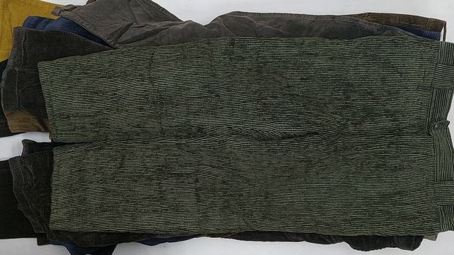 45911 Штаны мужские брендовые вельветовые, 1пак, Pantaloni Veluto Uomo Firmate, секонд (vintage/extr
