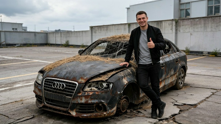 Восстанавливаю заброшенную Audi. Ремонт и чистка АСМР