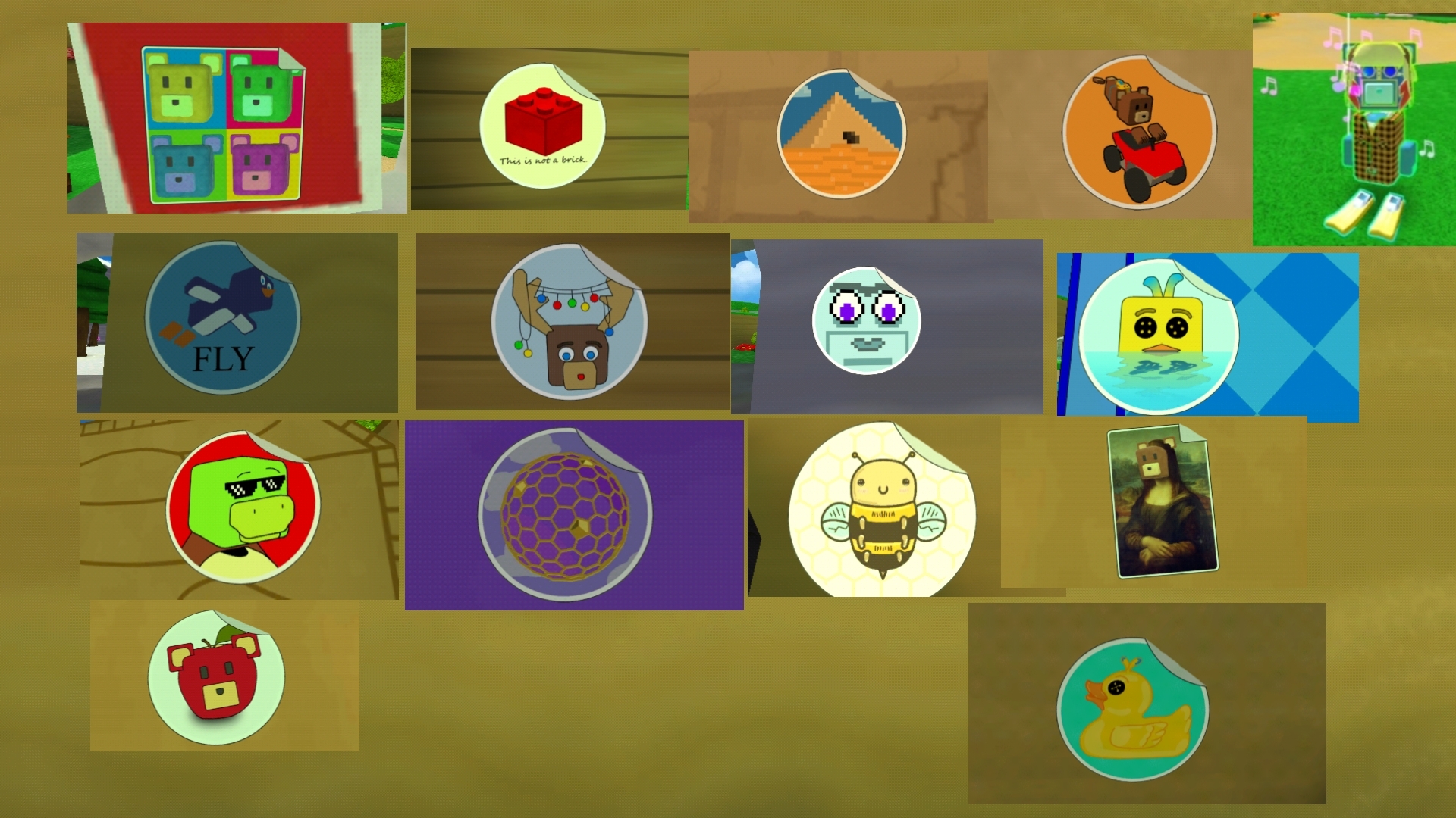 все стикеры в Super Dear Adventure