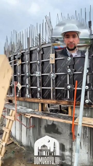 Сегодня  у нас бетон 🕌Второй слой ротонды куда 🤲🏻