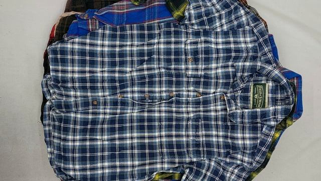 45858 Рубашки фланелевые мужские, 2пак, Camicie Flanele, секонд (extra/1 кат) оптом