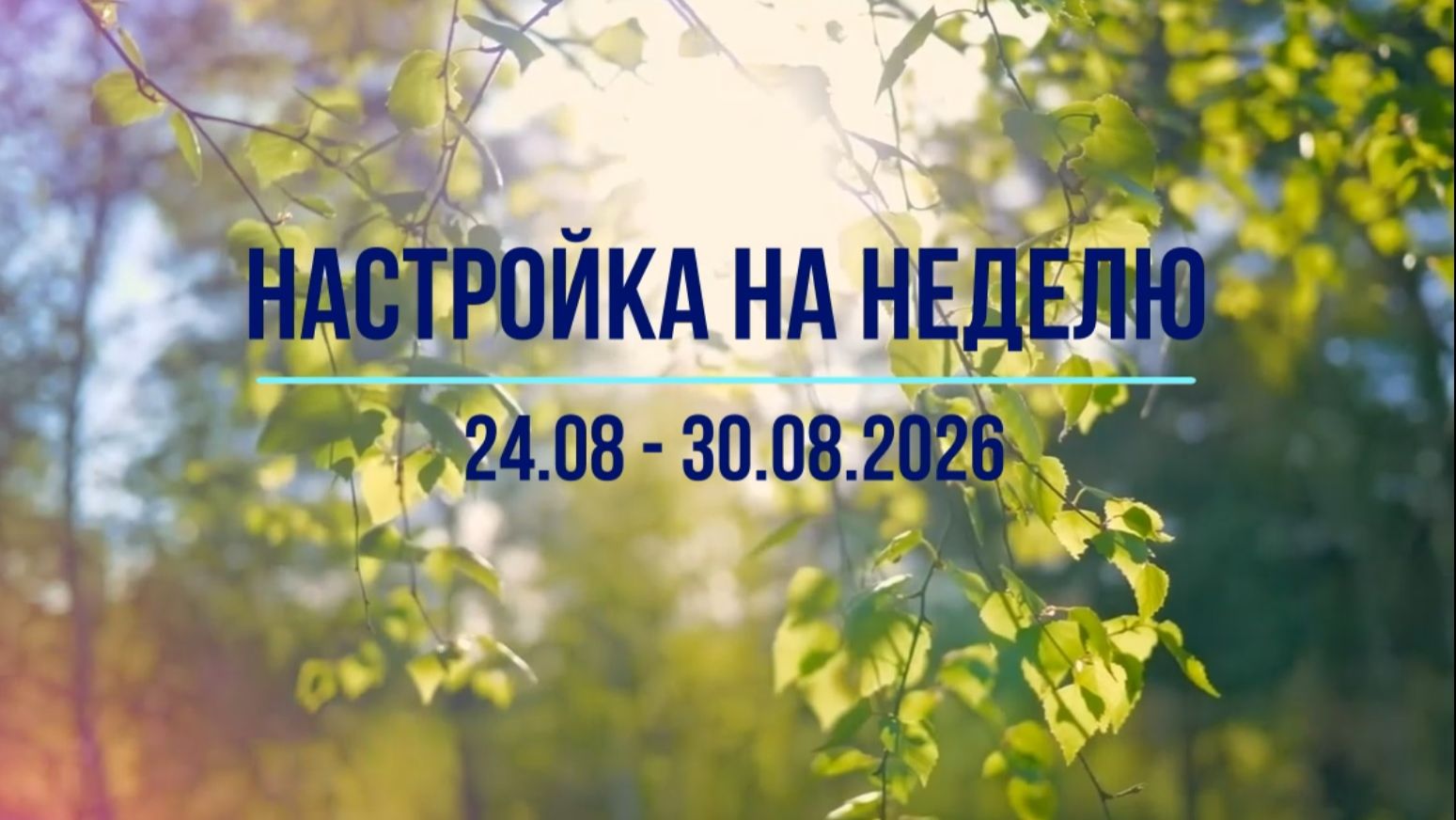 Настройка на неделю 24.08 - 30.08.2026. #инсайты #осознанность #медитация