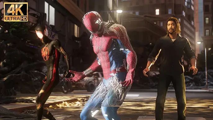 Brand New Day Suit & Spider-Verse Miles Saving City Hall (NG+) - Marvel’s Spider-Man 2 (4K60FPS)