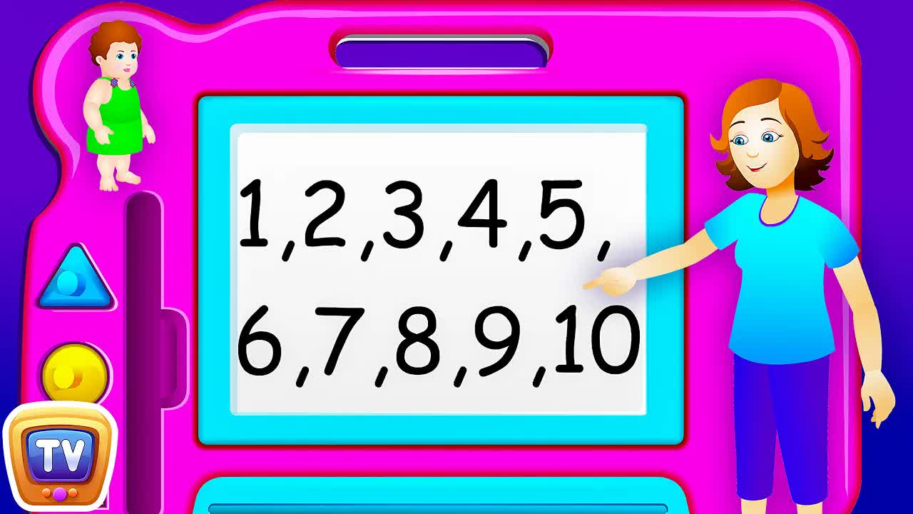 Песня про цифры ChuChu TV - НОВАЯ короткая версия - Рифмы про числа для детей