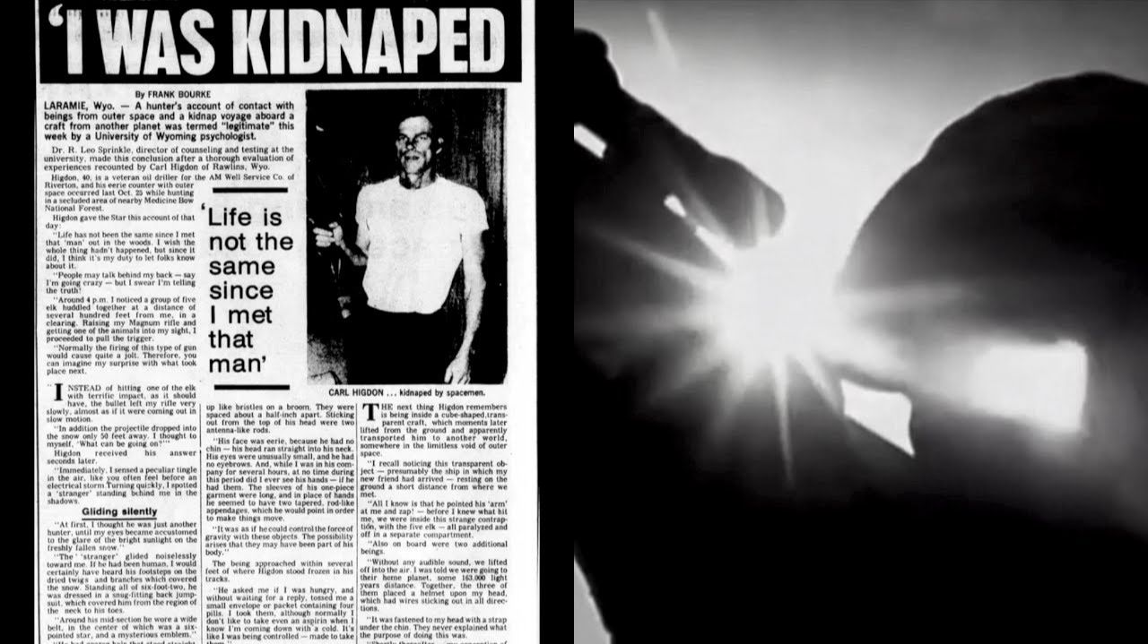Then And Now ~ Carl Higdon Talks About His Alien Abduction During Hunting, Wyoming, October 25, 1974