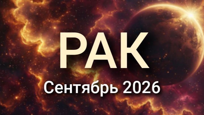 РАК. Будет жарко! Сентябрь 2026