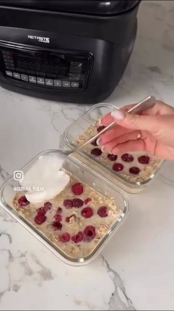 😊3апеканка с овсянкой на завтрак! Доброе утро ❤️