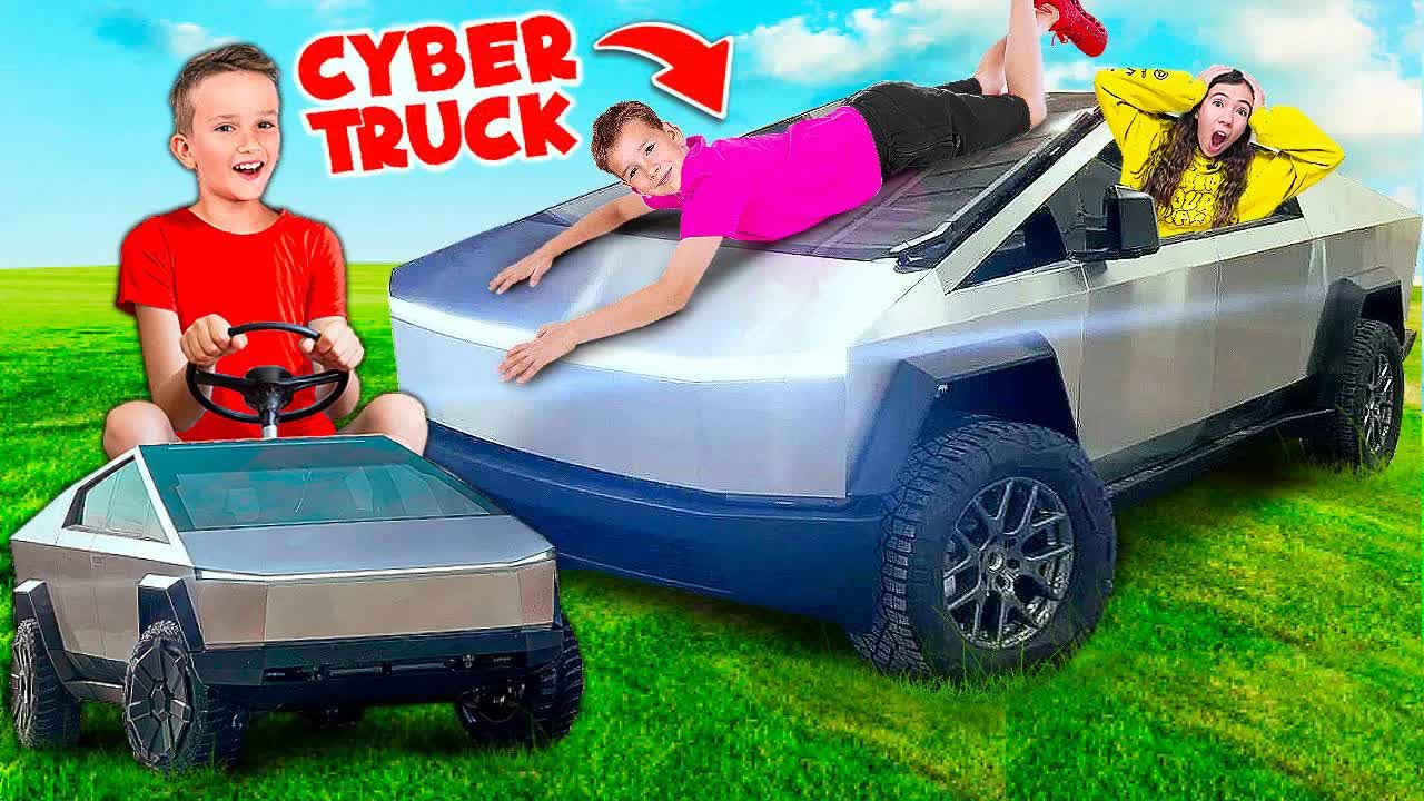 24 ЧАСА в Tesla Cybertruck!!