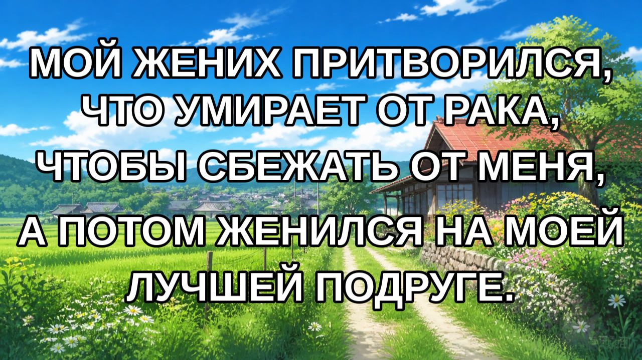 Мой жених притворился, что умирает от рака, чтобы сбежать от меня, а потом женился на моей лучшей