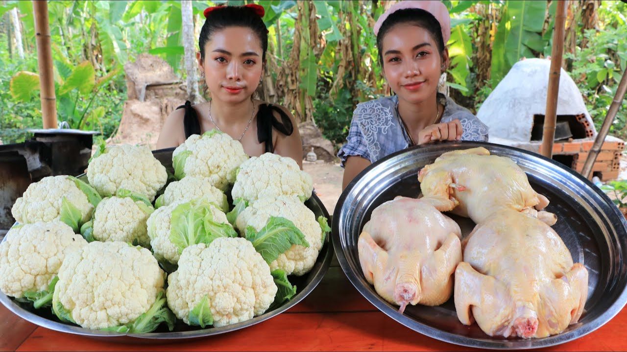 Рецепт изумительного жаркого из цветной капусты с курицей