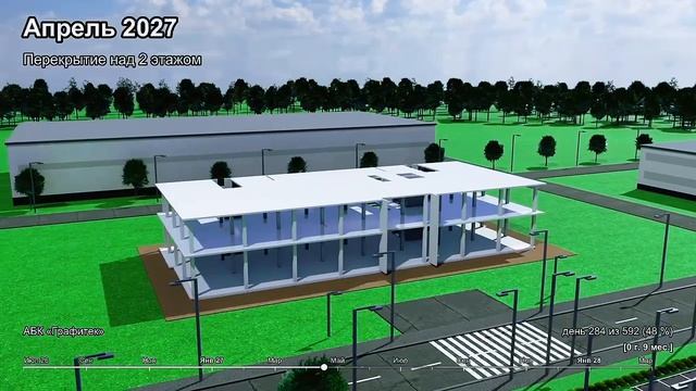4D-моделирование строительства - завод, Омск | BIM-Global