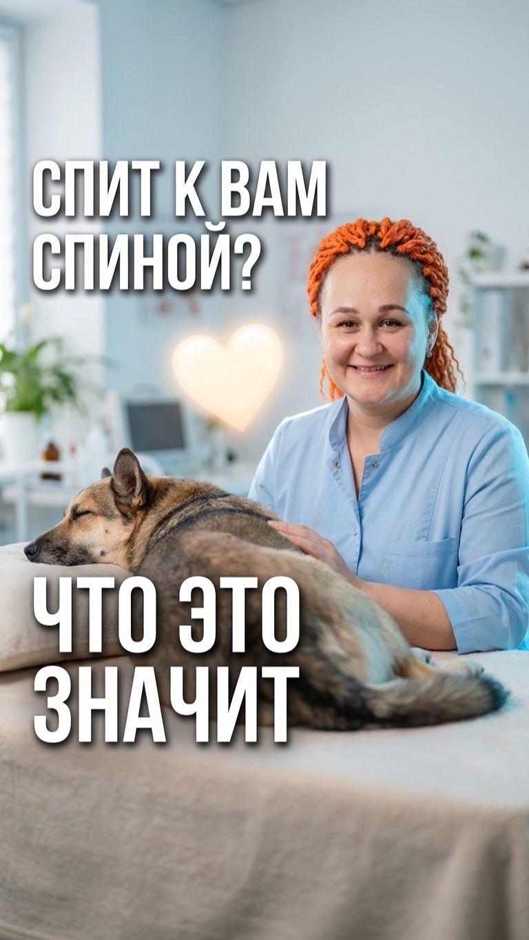 🐾 Почему собака спит спиной к хозяину — объясняет ветеринарный врач