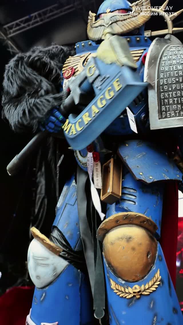 Вот это реализм! Косплей космодесанта Легиона Ультрамаринов из вселенной Warhammer 40000