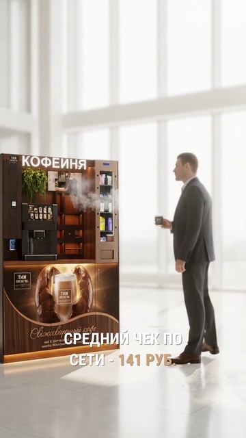 Средний чек кофейни: 145 000  разницы при равных продажах