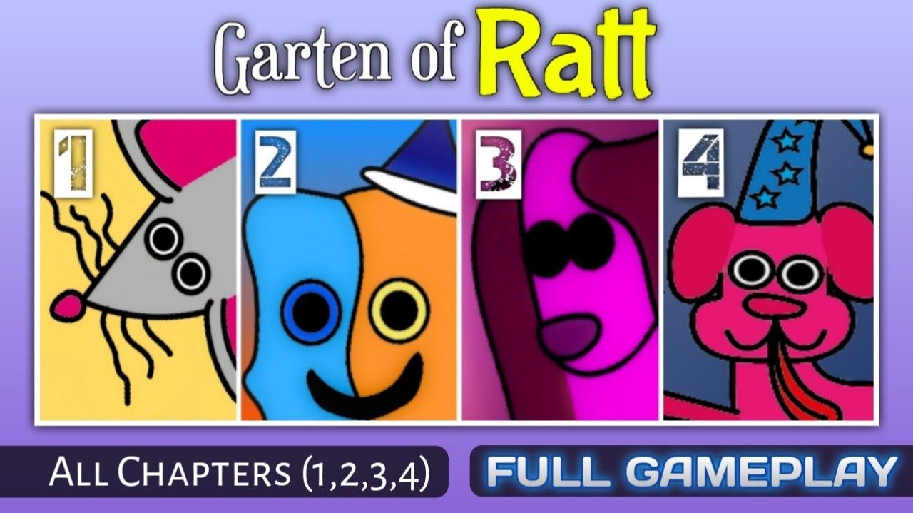 GARTEN OF RATT ВСЕ ГЛАВЫ 1,2,3,4 Полный игровой процесс - Mascot Horror Roblox