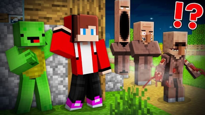 сканируют каждого жителя деревни в медиа Майнкрафт Minecraft!