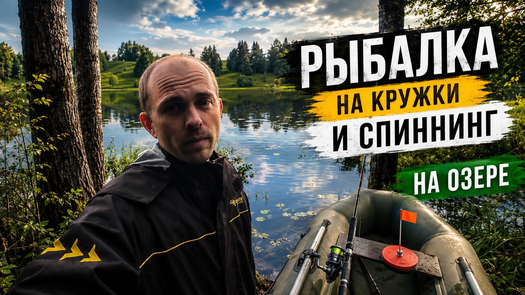 На рыбалку с кружками и спиннингом после дождя