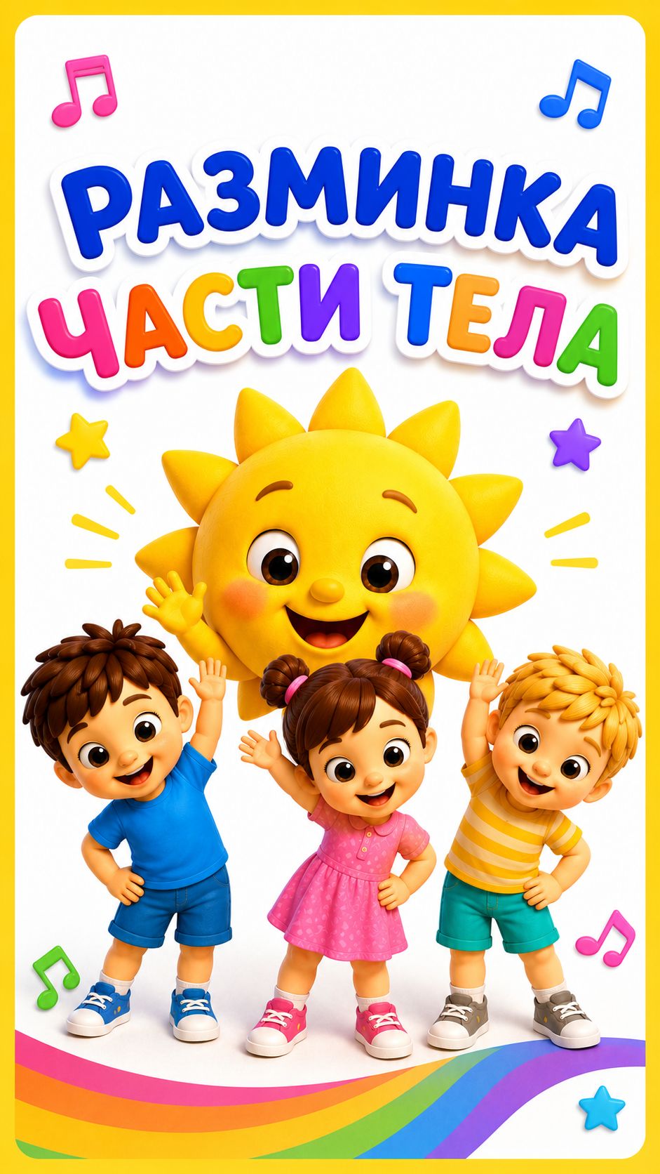 Разминка Части Тела - Мульт Песенка для малышей !