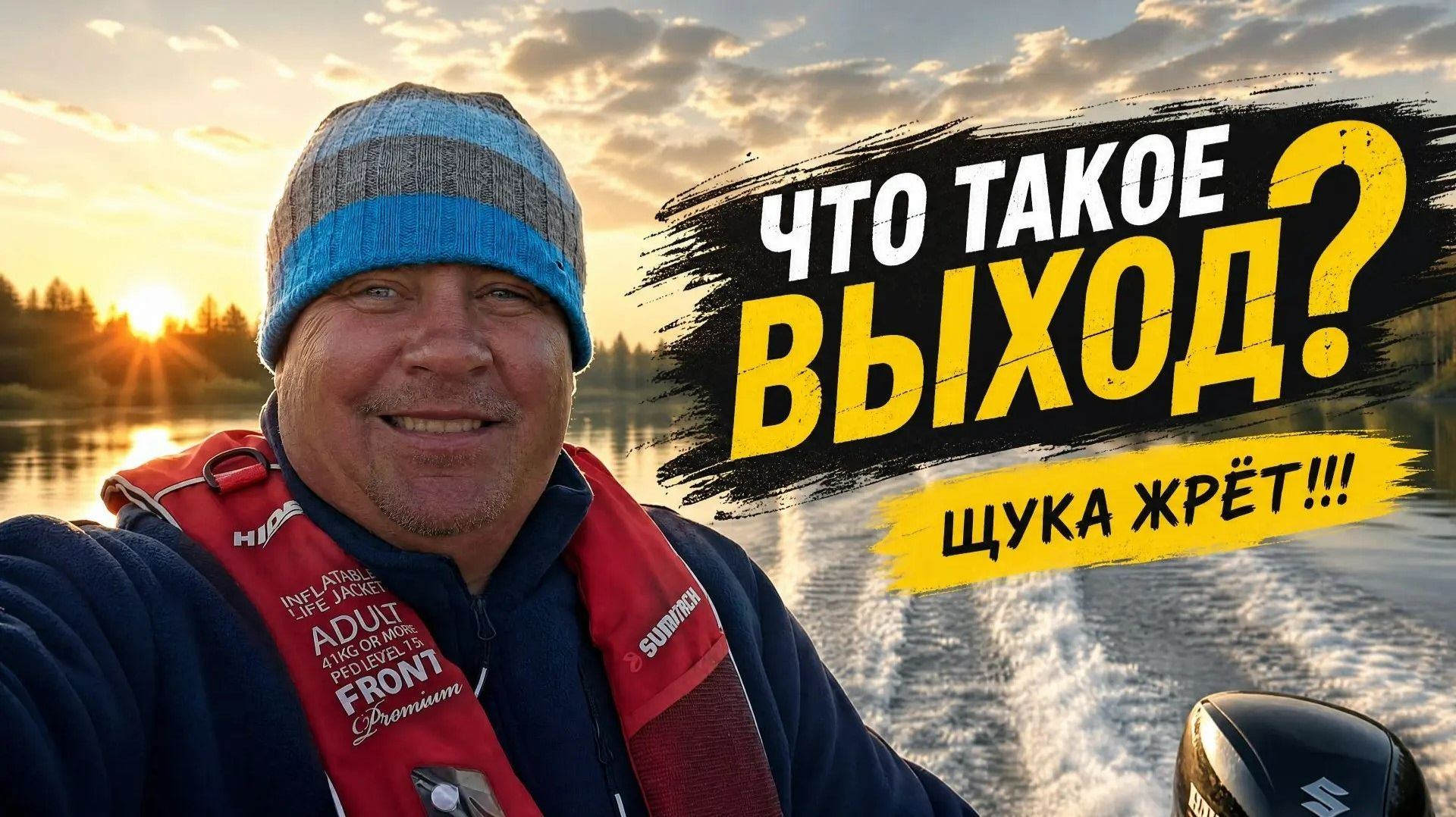 Выход щуки. Щука жрет!