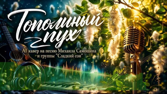 Тополиный пух - AI кавер на песню Михаила Самошина и гр. Сладкий сон