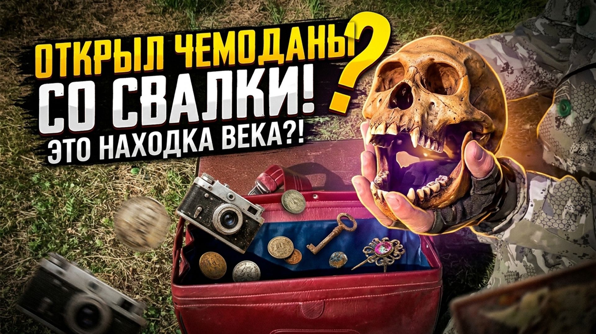 Нашёл на свалке чемодан и вещь мешок 😱 - Посмотрим что там внутри?