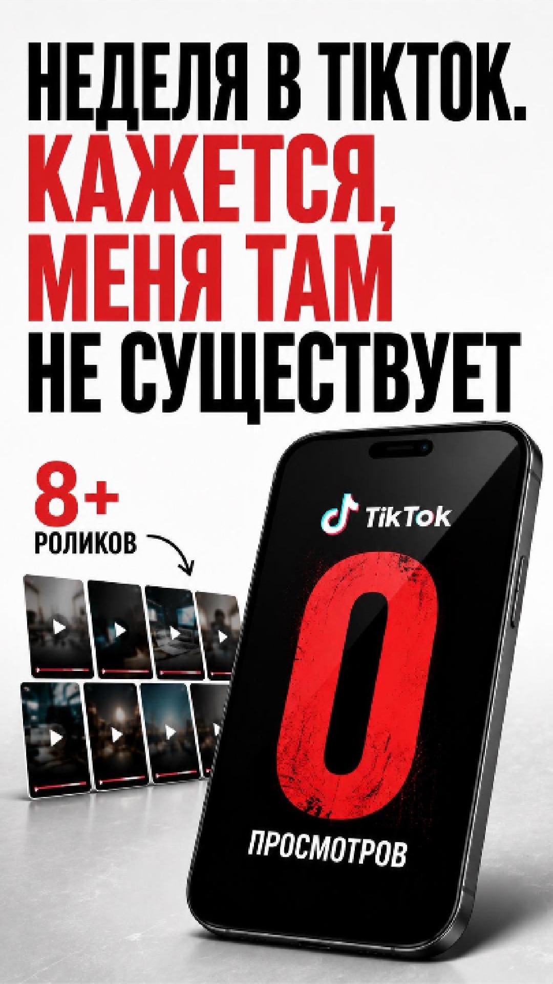 Неделя в TikTok. Кажется меня там не существует
