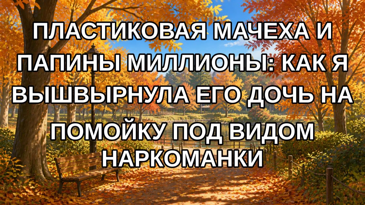 ПЛАСТИКОВАЯ МАЧЕХА И ПАПИНЫ МИЛЛИОНЫ: КАК Я ВЫШВЫРНУЛА ЕГО ДОЧЬ НА ПОМОЙКУ ПОД ВИДОМ НАРКОМАНКИ