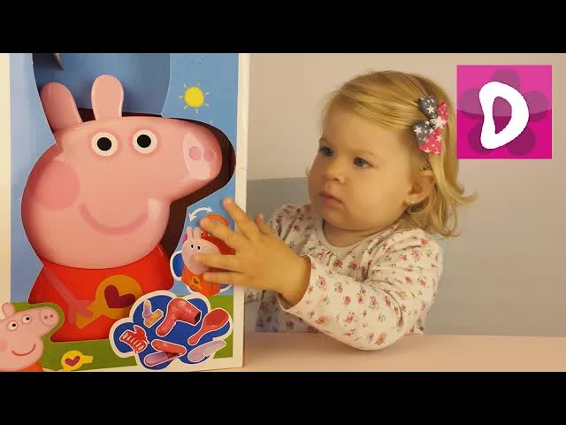Играем Кейсом Стилиста Пеппы. Распаковка Peppa Pig Case
