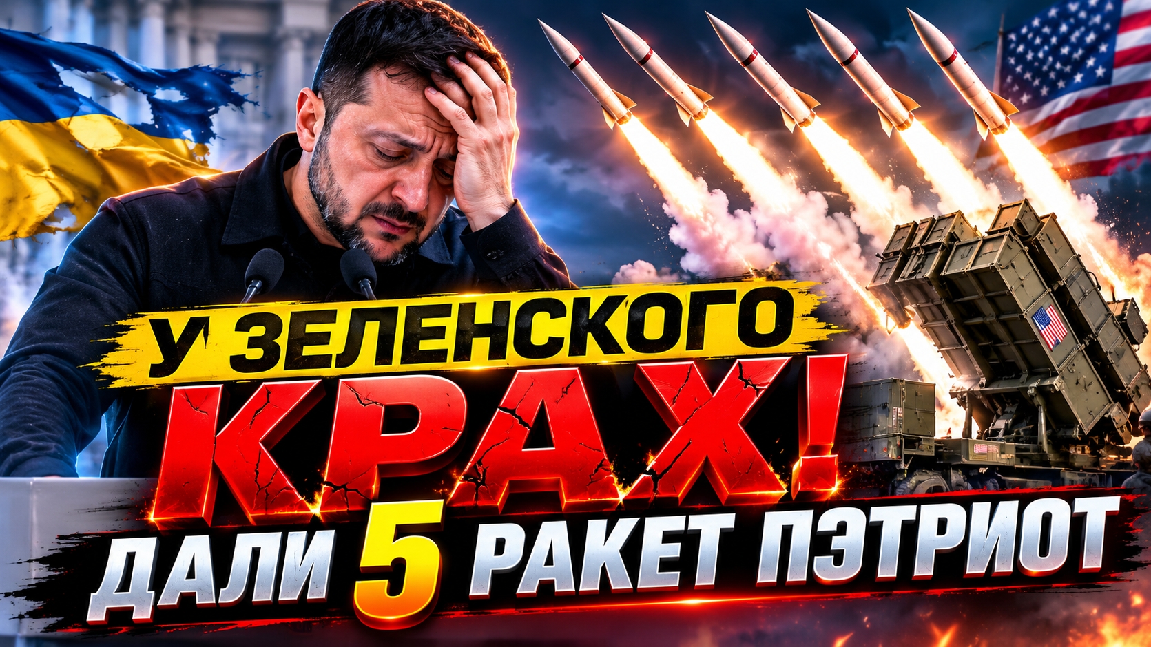 У ЗЕЛЕНСКОГО КРАХ! ДАЛИ 5 РАКЕТ ПЭТРИОТ ИТОГИ КИЕВА / ТАМИР ШЕЙХ новости сводки