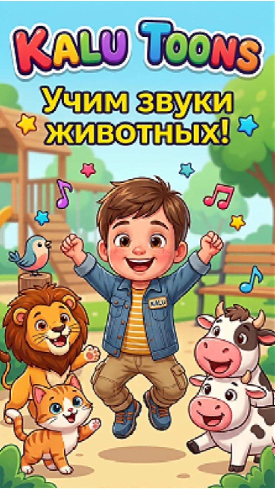 Калу учит звуки животных — Развивающий мультфильм для детей