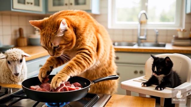 ❤️🌺Самые Интересные и Самые Добрые Мультики для Детей ,Мама кошка и ее Сыновья