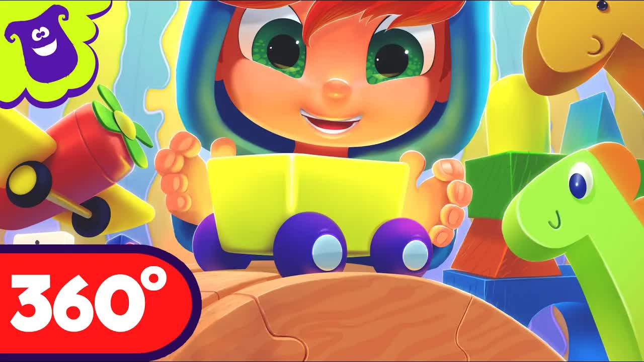 Поездка на поезде 360 видео для детей  LooLoo Kids