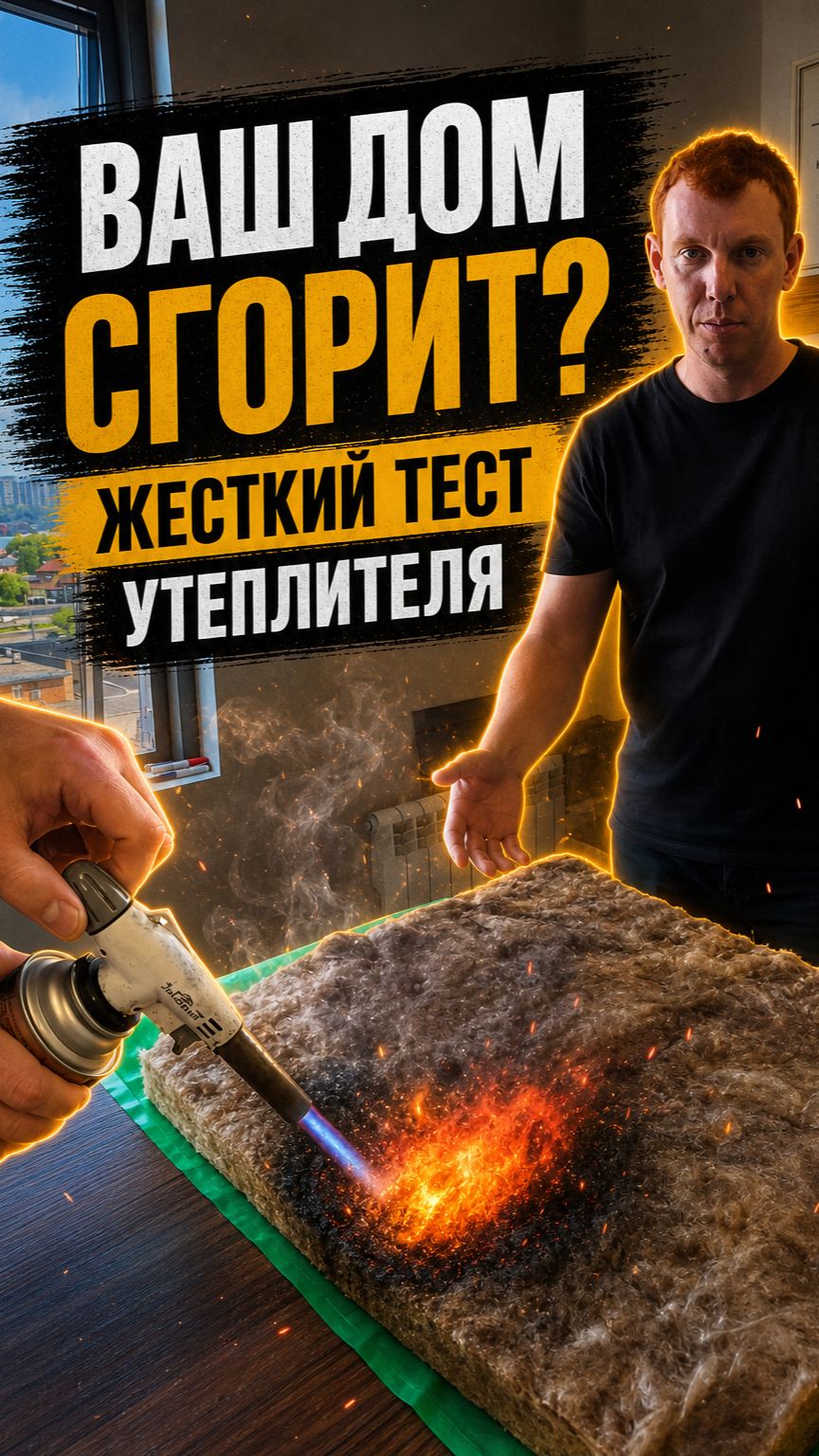 Тестируем утеплитель каркасного дома