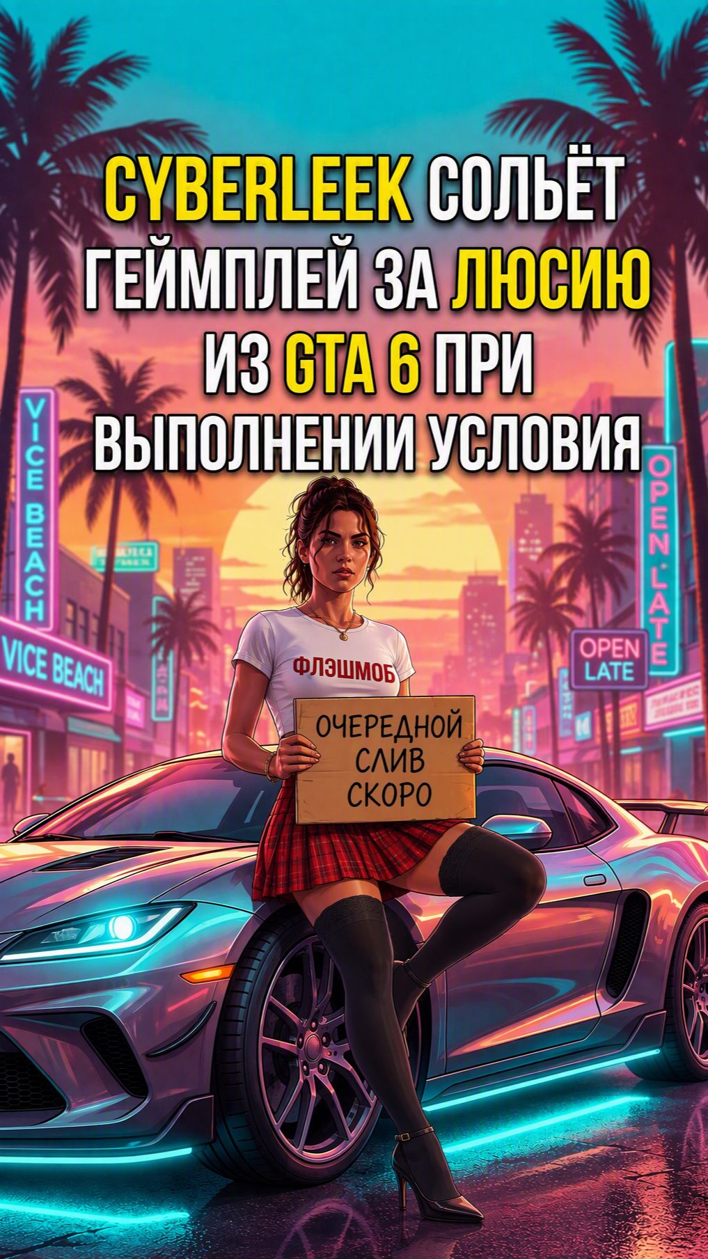 Хакер Cyberleek сольёт геймплей за Люсию из GTA 6 в обмен на одно условие