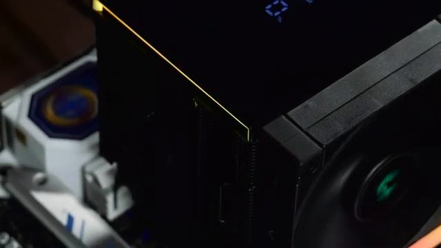 Кулер DeepCool AK620 Digital  - демонстрация работы экрана и подсветки