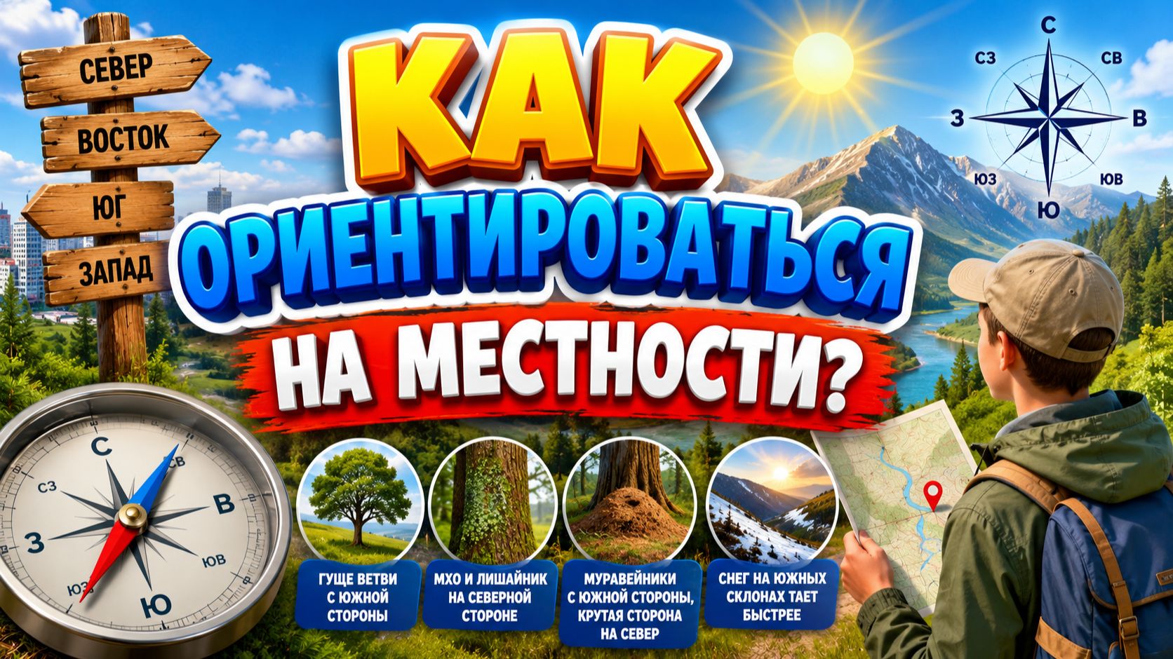 Как ориентироваться на местности. Познание мира, 2 класс