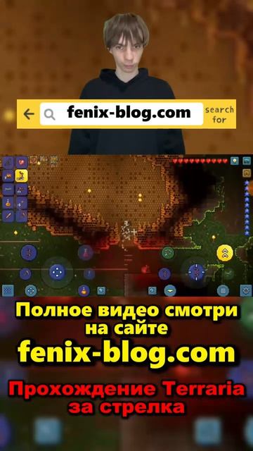 Прохождение игры Terraria от Феникса FENIX смотреть можно на сайте https:fenix-blog.com