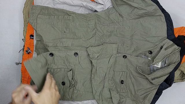 45543 Куртки легкие хлопок (в основе мужские), 1пак, Branded Cotton Jackets, секонд (vintage/extra)