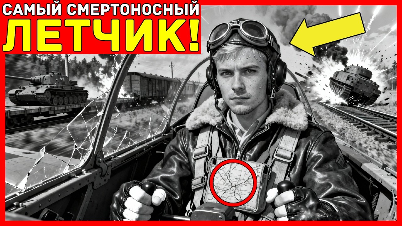 ЗАПРЕТНАЯ траектория лётчика-штурмовика УНИЧТОЖИЛА 44 немецких ЭШЕЛОНА  командир грозил ТРИБУНАЛОМ!